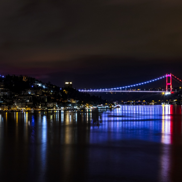 Bosphorus dinner cruise at night in Istanbul