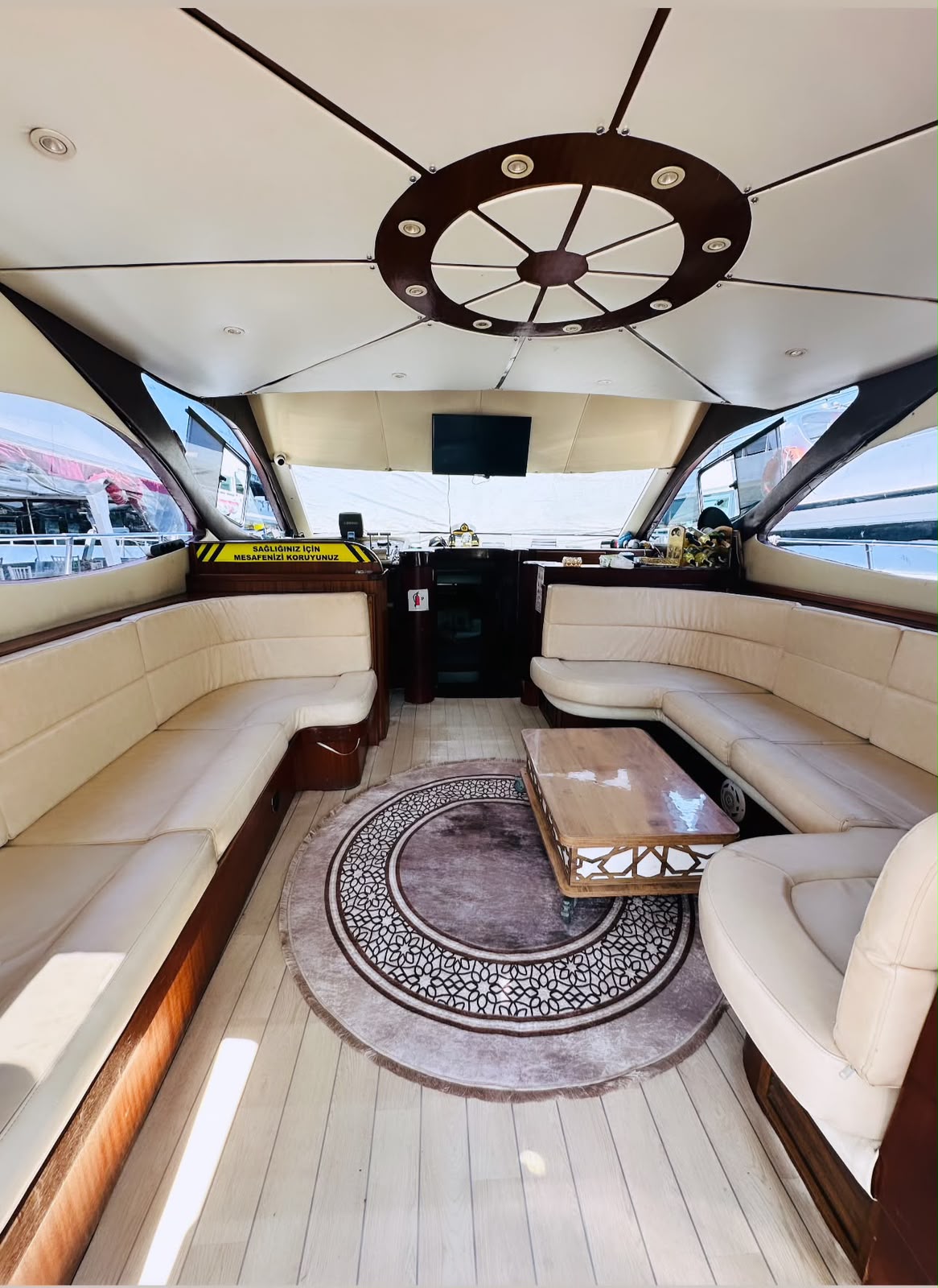 Luxury Bosphorus yacht charter with captain and crew
