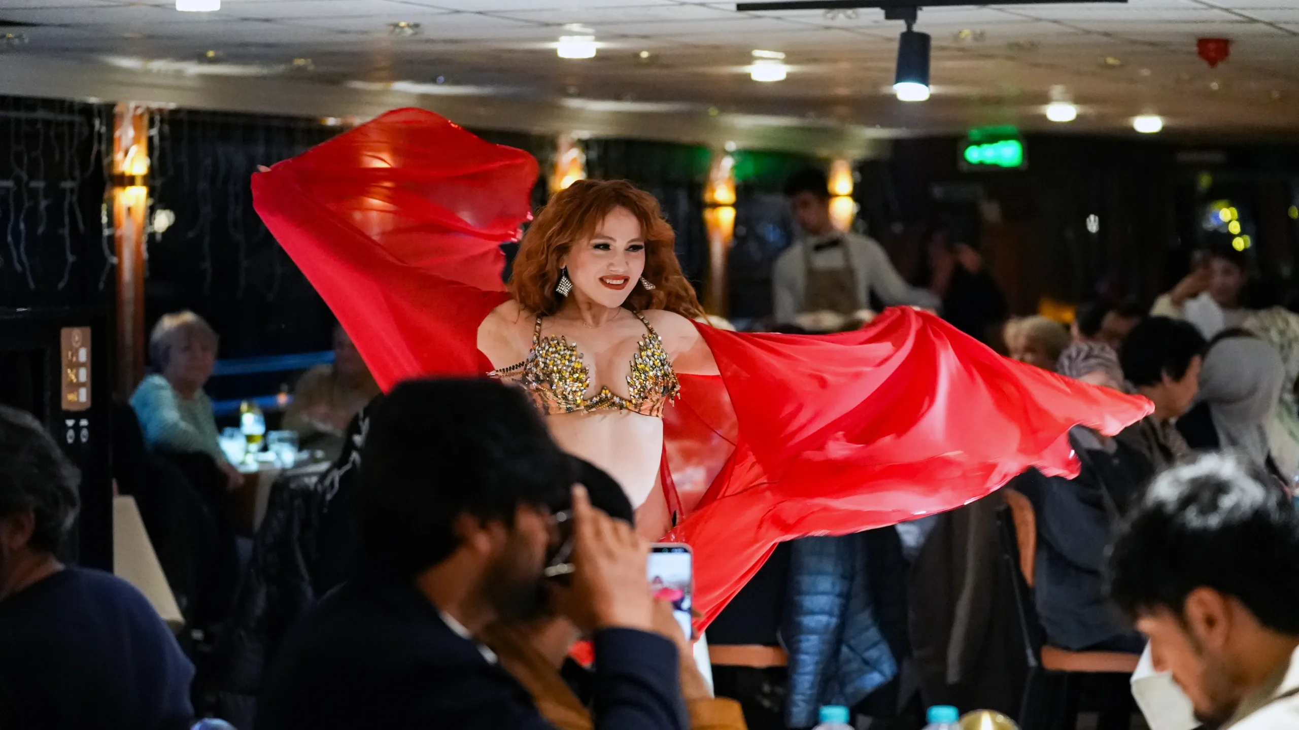 Live entertainment during Bosphorus dinner cruise